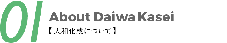 01About Daiwa Kasei【 大和化成について】